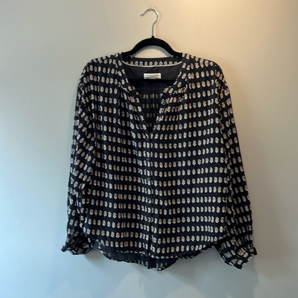 Anthropologie Pilcro textured button down shirt/size Small